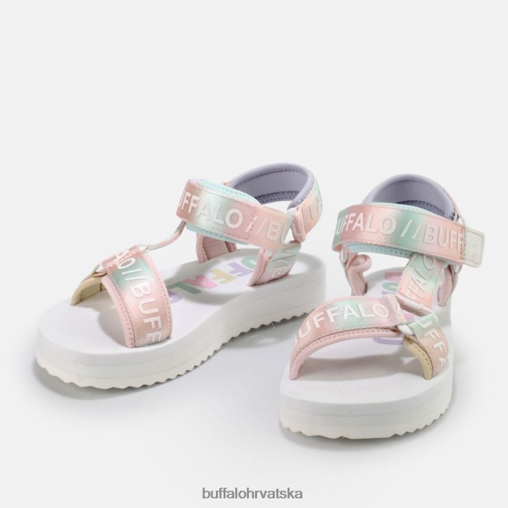 bijelo/multi Buffalo veganske sandale s platformom sage track |sandale TDD6T852